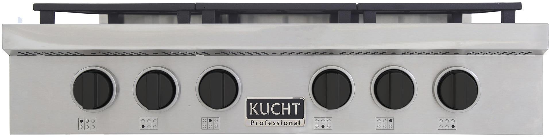 Kucht 36 Inch Gas Sealed Burner Rangetop-KFX369T-K
