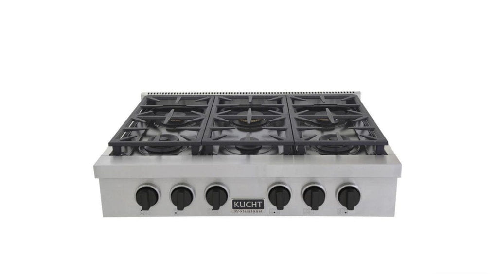 Kucht 36 Inch Gas Sealed Burner Rangetop-KFX369T-K