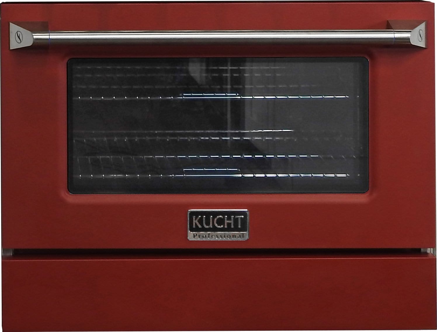 Kucht 36" Propane Range in Stainless Steel, Red Door, KNG361/LP-R