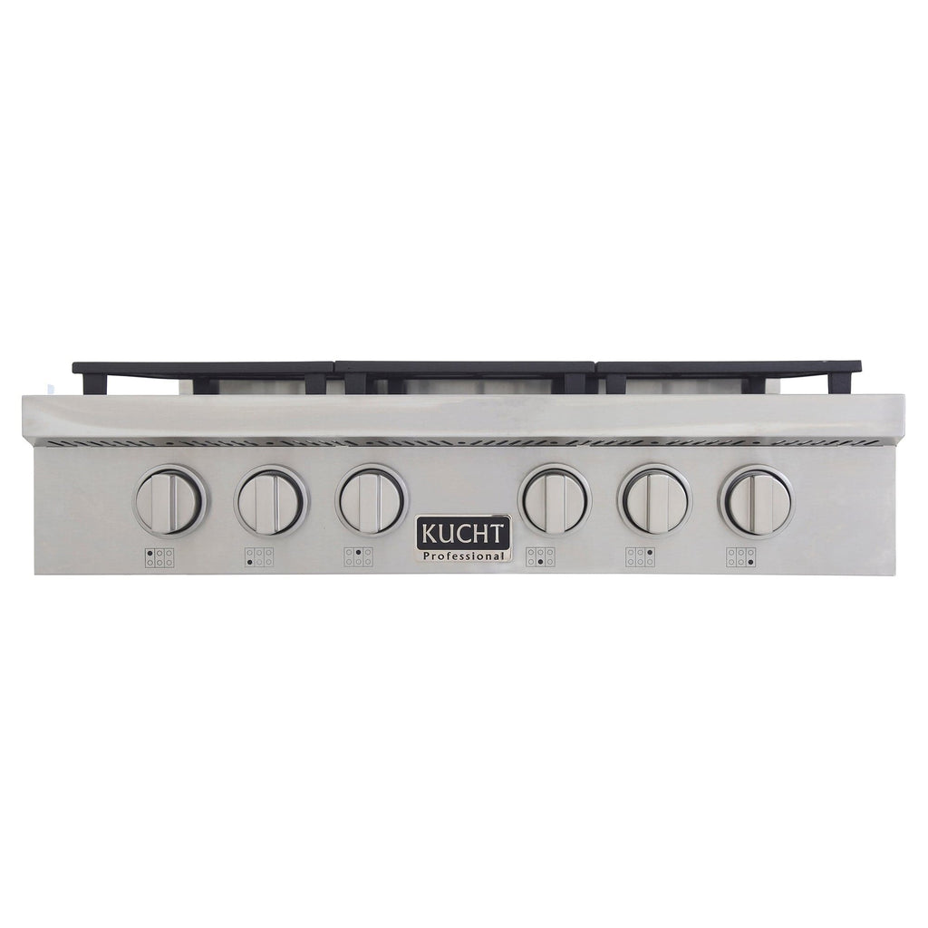 Kucht 36"  Stainless Propane Cooktop-KFX369T/LP-S