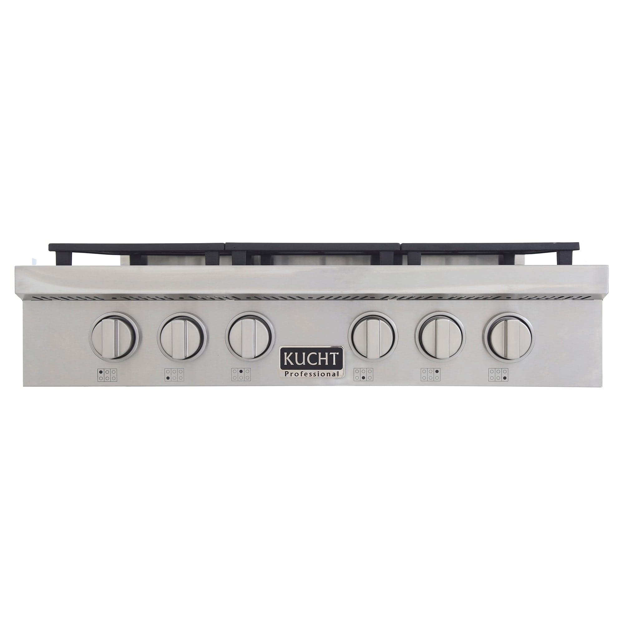 Kucht 36"  Stainless Propane Cooktop-KFX369T/LP-S