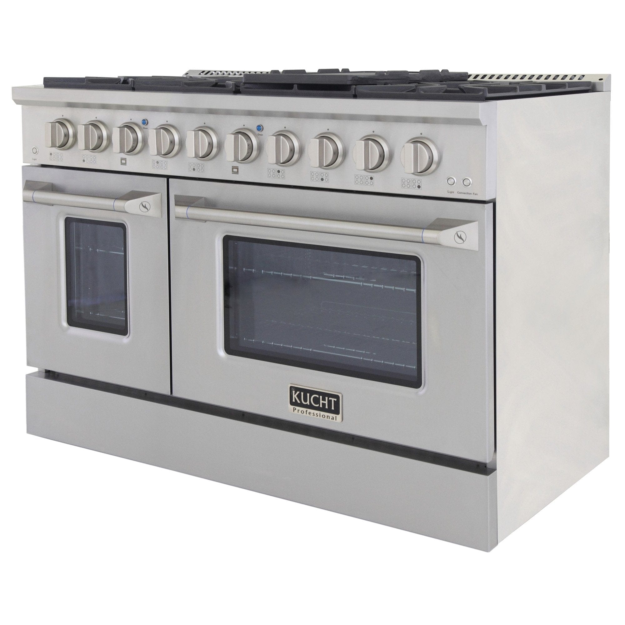 Kucht 48" Gas Range in Stainless Steel, Silver Oven Doors, KNG481-S