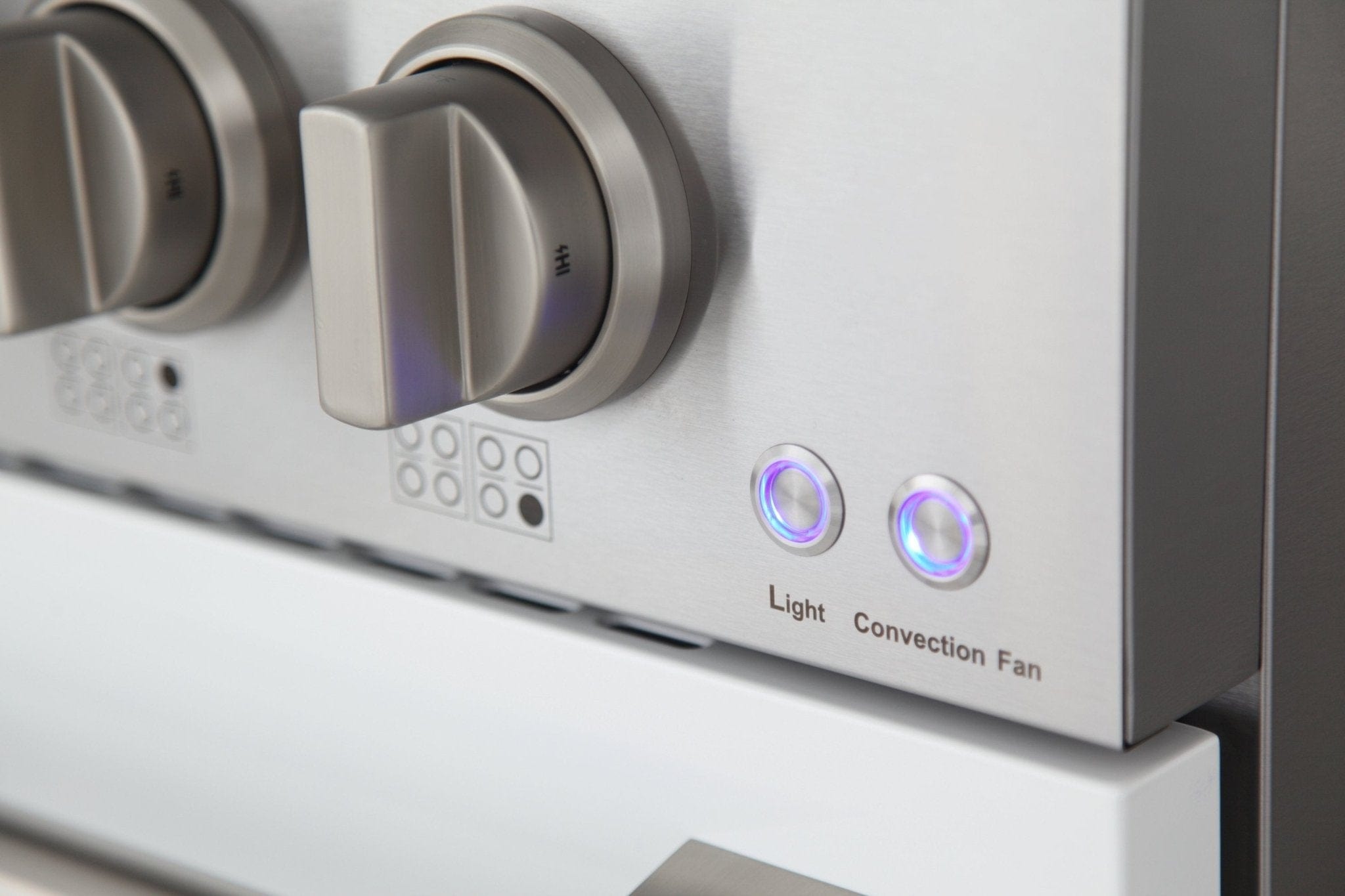 Kucht 48" Gas Range in Stainless Steel, White Oven Doors, KNG481-W