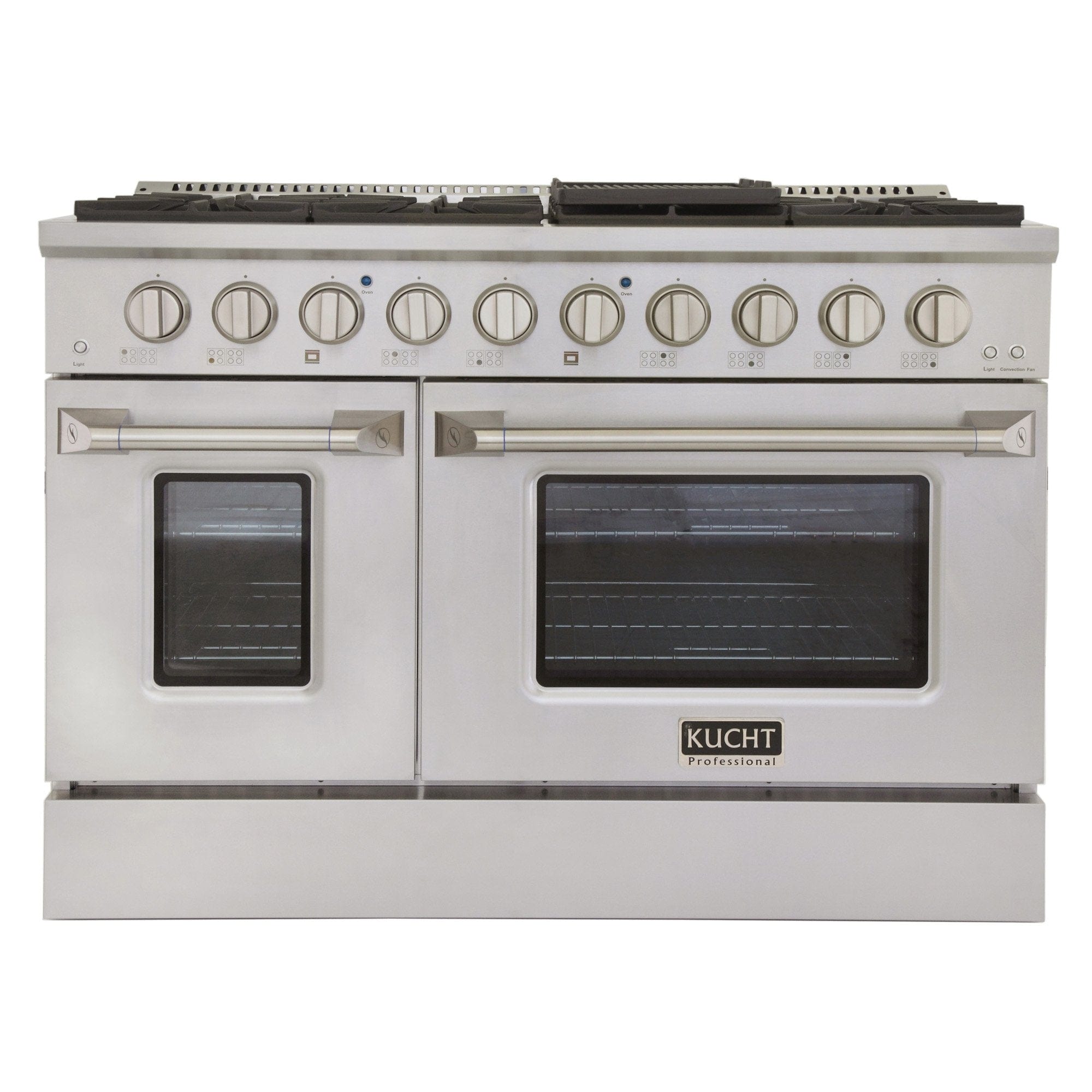 Kucht 48" Propane Range in Stainless Steel, Silver Doors, KNG481/LP-S