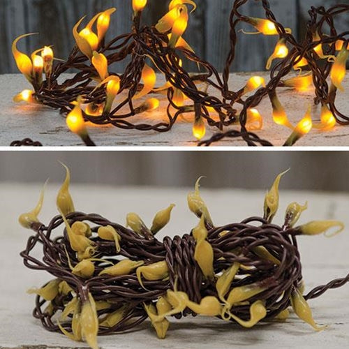 Warm Silicone Teeny Lights Brown Cord 50ct