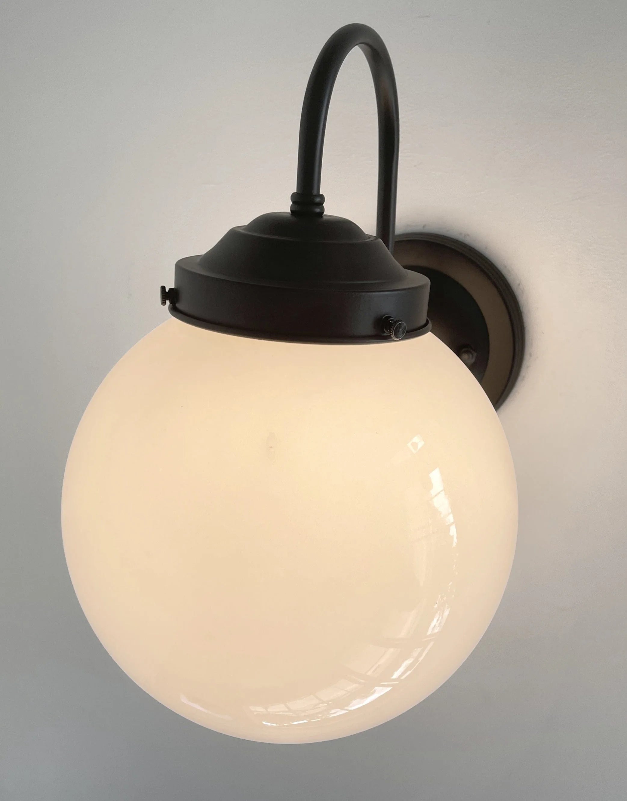 Large Modern Globe Wall Sconce | 8"W