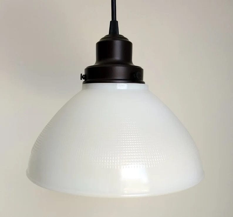 Authentic Antique Milk Glass Pendant Light | 6", 8" and 10"