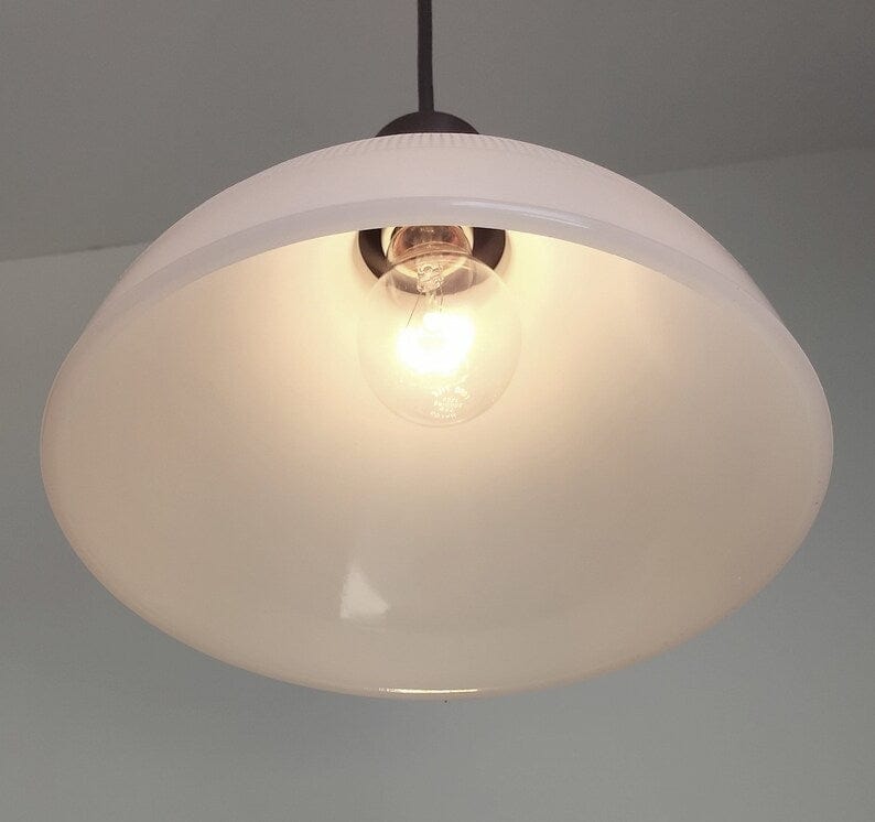 Authentic Antique Milk Glass Pendant Light | 6", 8" and 10"