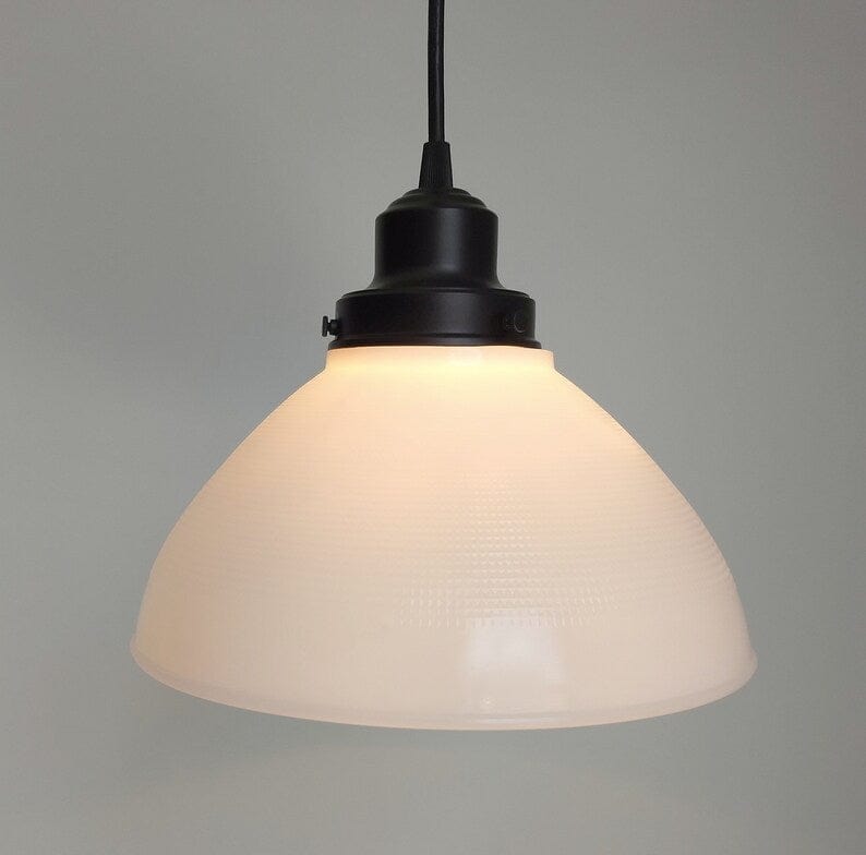 Authentic Antique Milk Glass Pendant Light | 6", 8" and 10"