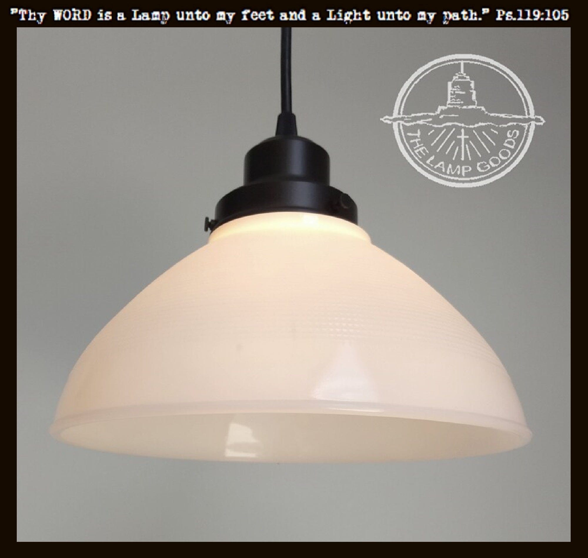 Authentic Antique Milk Glass Pendant Light | 6", 8" and 10"