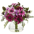 Mixed Daisy Arrangement w/Vase