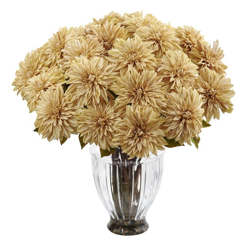 Silk Dahlia Floral Arrangement