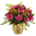 Azalea and Maiden Hair with Planter