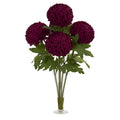 30" Mum Artificial Arrangement in Flared Vase