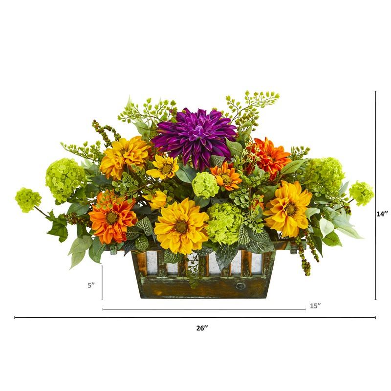 26" Mixed Floral Arrangement