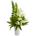 23" Calla Lily and Bell of Ireland Artificial Arrangement