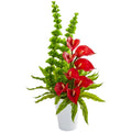 23" Calla Lily and Bell of Ireland Artificial Arrangement