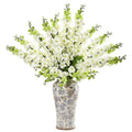 38" Delphinium Artificial Arrangement in Decorative Vase