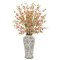 37" Cherry Blossom Artificial Arrangement in Decorative Vase