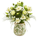 25" Rose, Mixed Floral and Grass Artificial Arrangement in Floral Vase