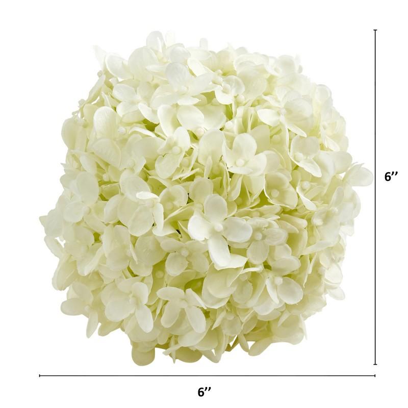6" Hydrangea Artificial Ball Flower (Set of 4)