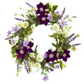22" Mixed Flower Artificial Wreath