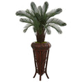 4'Cycas Artificial Tree in Decoorative Stand UV Resistant (Indoor/Outdoor)
