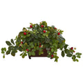 Strawberry Artificial Plant in Decorative Planter