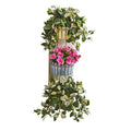 39" Azalea & Hoya Artificial Plant in Wall Decor Planter