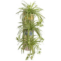 39" Spider Artificial Plant in Three-Tiered Wall Decor Planter