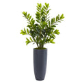 43" Zamioculcas Artificial Plant in Gray Planter