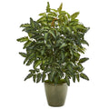 30" Bracken Fern Artificial Plant in Green Planter