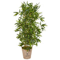 58" Bamboo Artificial Tree in Farmhouse Planter (Real Touch)