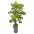 66" Areca Palm Artificial Tree in Metal Planter