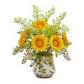 Gerber Daisy and Maiden Hair Artificial Arrangement in Vase