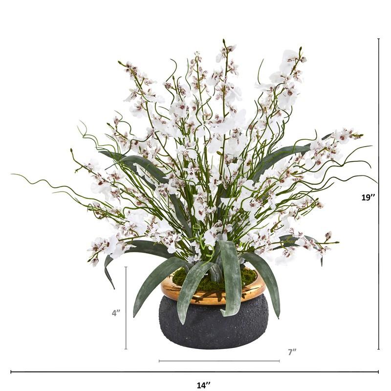 19" Dancing Lady Artificial Arrangement in Vase