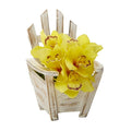 Cymbidium Orchid Artificial Arrangement in Chair Planter