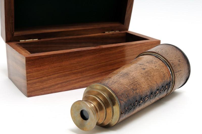 Handheld Telescope in wood box