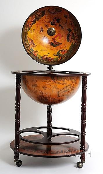 Globe drink cabinet 17 3/4 inches