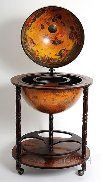 Globe drink cabinet 17 3/4 inches