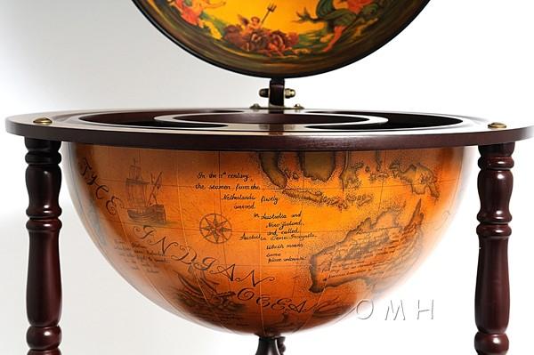 Globe drink cabinet 17 3/4 inches