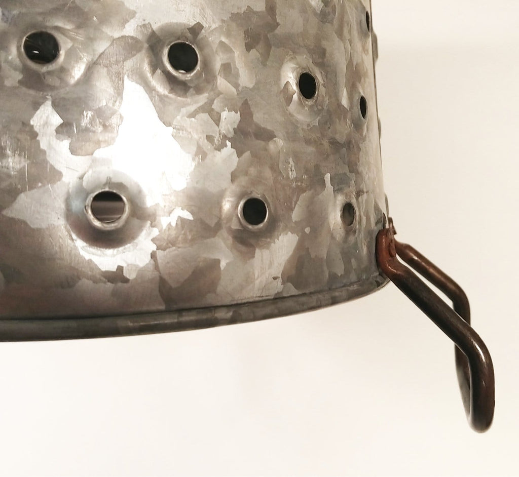 Pierced Wash Tub Ceiling Light Fixture