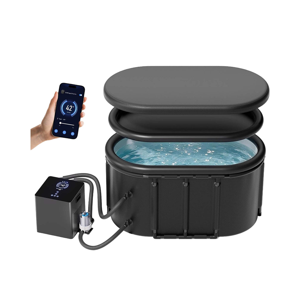 Premium 2XL 148 Gal Cold Plunge Tub Kit With 1/3 HP Chiller, Filter, And Pump (SAK70245)