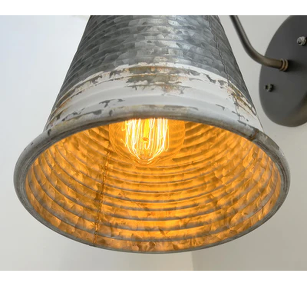 Distressed Large Farmhouse Wall Sconce Light