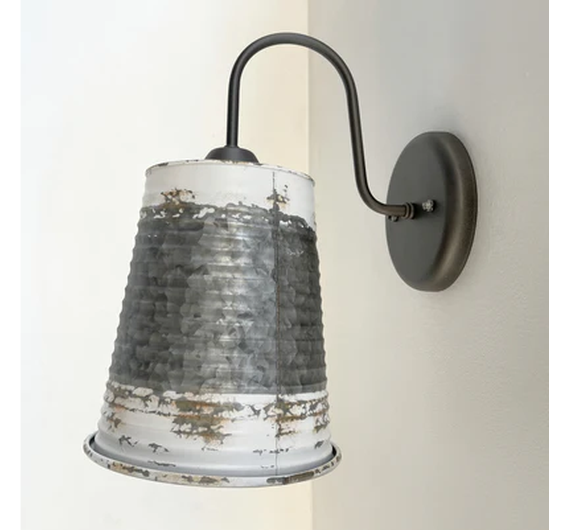 Distressed Large Farmhouse Wall Sconce Light