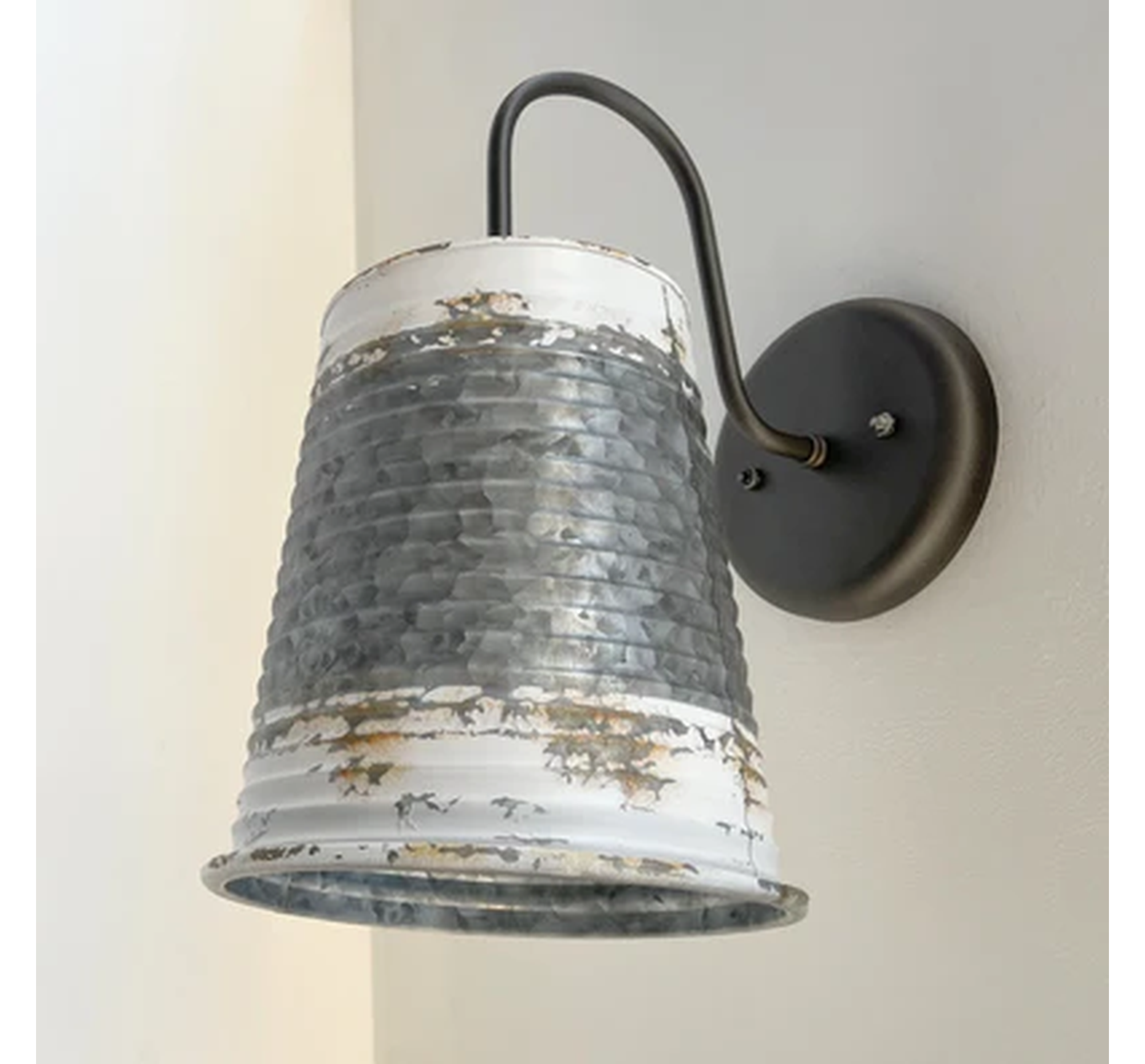 Distressed Large Farmhouse Wall Sconce Light