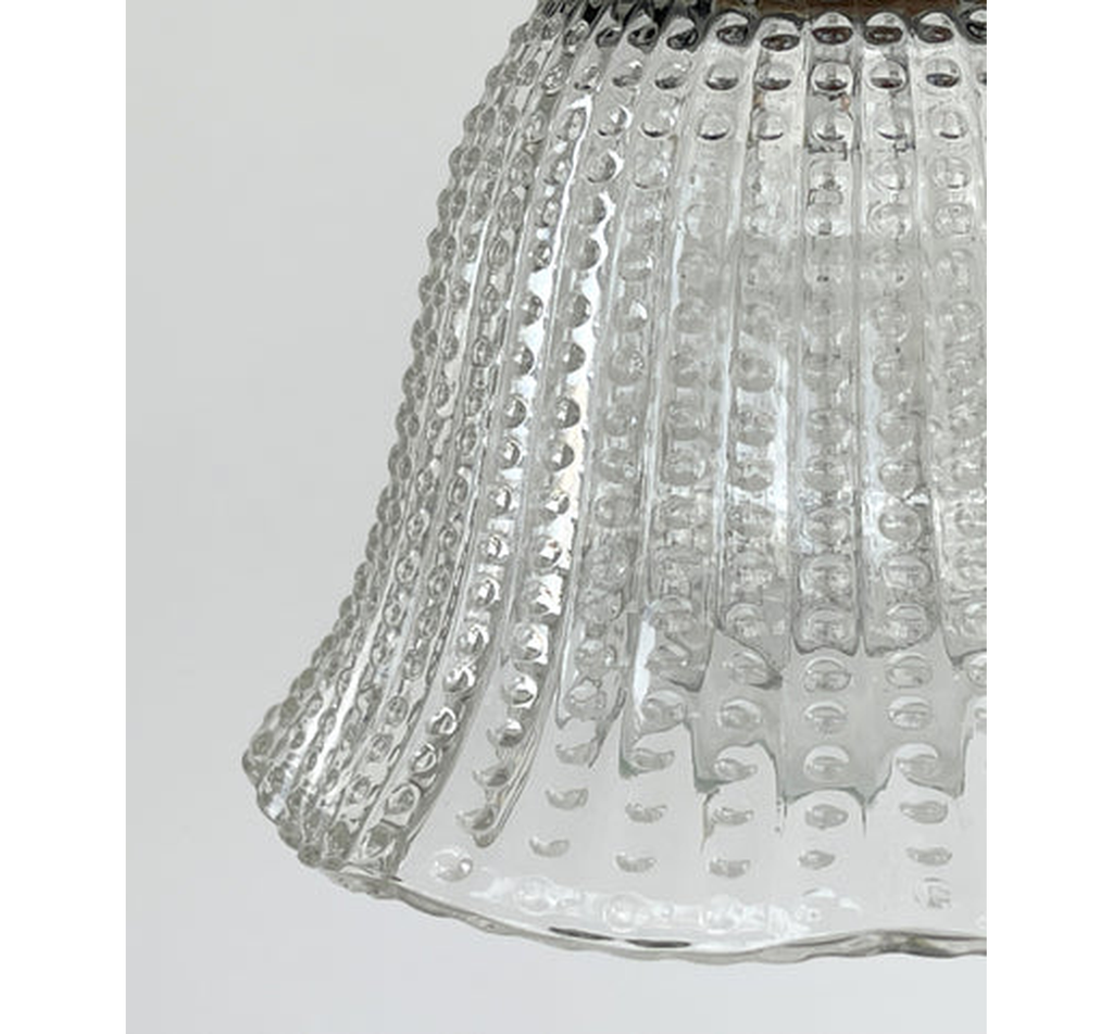 Petite Hobnail 1940's Glass Pendant Light