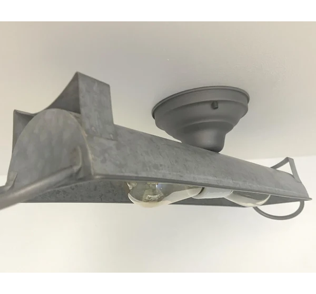 GALVANIZED DOME Ceiling Light Fixture (3 sizes)