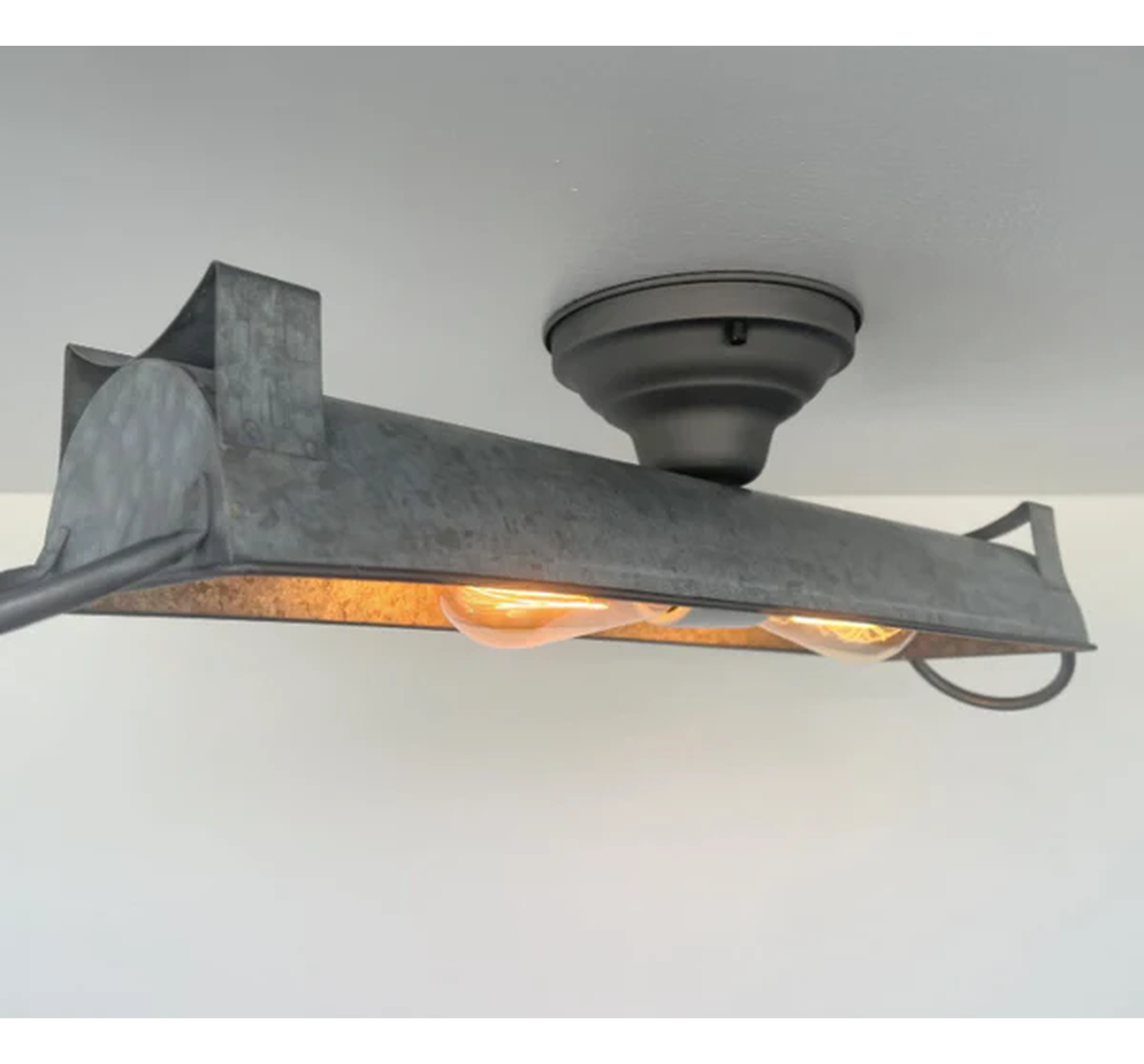 GALVANIZED DOME Ceiling Light Fixture (3 sizes)