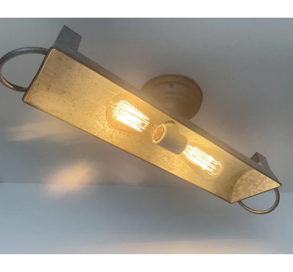 GALVANIZED DOME Ceiling Light Fixture (3 sizes)